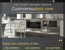 Tablet Screenshot of cuisinieresabois.com